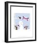 Snowman and Friends - Wink Designs Contemporary Print-Michelle Lancaster-Framed Art Print