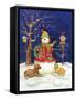 Snowman and Friends-Todd Williams-Framed Stretched Canvas
