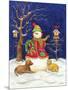 Snowman and Friends-Todd Williams-Mounted Art Print