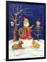 Snowman and Friends-Todd Williams-Framed Art Print