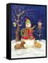 Snowman and Friends-Todd Williams-Framed Stretched Canvas