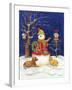 Snowman and Friends-Todd Williams-Framed Art Print