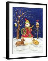 Snowman and Friends-Todd Williams-Framed Art Print