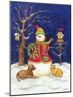 Snowman and Friends-Todd Williams-Mounted Art Print