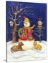 Snowman and Friends-Todd Williams-Stretched Canvas