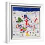 Snowman and Friends-Christian Kaempf-Framed Premium Giclee Print