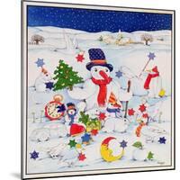 Snowman and Friends-Christian Kaempf-Mounted Giclee Print