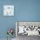 Snowman and Gift with Blue Background-null-Stretched Canvas displayed on a wall