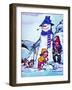 Snowman and Snow Dog - Jack & Jill-Fred Womack-Framed Giclee Print