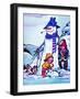 Snowman and Snow Dog - Jack & Jill-Fred Womack-Framed Giclee Print