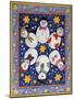 Snowman and Stars-Linda Benton-Mounted Giclee Print
