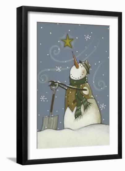 Snowman at Rest-Margaret Wilson-Framed Giclee Print