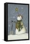 Snowman at Rest-Margaret Wilson-Framed Stretched Canvas