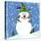 Snowman Blue 2-null-Stretched Canvas