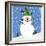 Snowman Blue 2-null-Framed Giclee Print