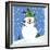 Snowman Blue 2-null-Framed Giclee Print