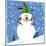 Snowman Blue 2-null-Mounted Giclee Print