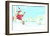 Snowman Bunnies-Melinda Hipsher-Framed Giclee Print