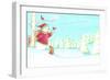 Snowman Bunnies-Melinda Hipsher-Framed Giclee Print