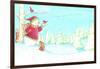 Snowman Bunnies-Melinda Hipsher-Framed Giclee Print