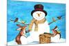 Snowman Bunnies-null-Mounted Giclee Print