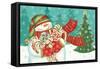 Snowman Candyland I-Veronique Charron-Framed Stretched Canvas