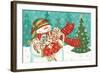 Snowman Candyland I-Veronique Charron-Framed Art Print