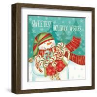 Snowman Candyland II-Veronique Charron-Framed Art Print