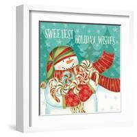 Snowman Candyland II-Veronique Charron-Framed Art Print