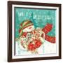 Snowman Candyland II-Veronique Charron-Framed Art Print
