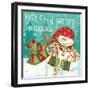 Snowman Candyland III-Veronique Charron-Framed Art Print