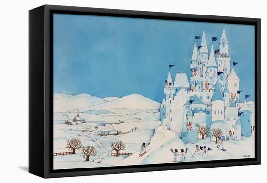 Snowman Castle, 1997-Christian Kaempf-Framed Stretched Canvas