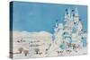 Snowman Castle, 1997-Christian Kaempf-Stretched Canvas