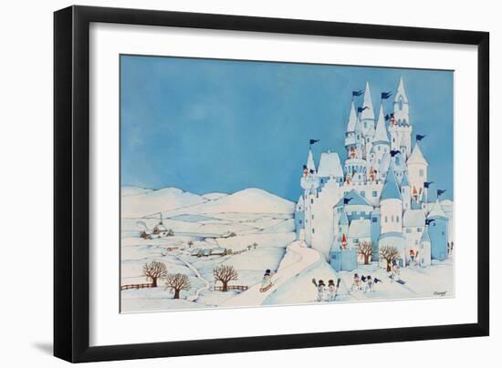 Snowman Castle, 1997-Christian Kaempf-Framed Giclee Print