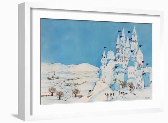 Snowman Castle, 1997-Christian Kaempf-Framed Giclee Print