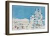 Snowman Castle, 1997-Christian Kaempf-Framed Premium Giclee Print