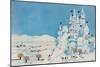 Snowman Castle, 1997-Christian Kaempf-Mounted Premium Giclee Print
