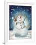 Snowman Cheers I-Elizabeth Medley-Framed Art Print