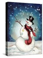 Snowman Cheers II-Elizabeth Medley-Stretched Canvas