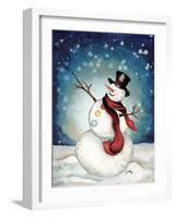 Snowman Cheers II-Elizabeth Medley-Framed Art Print