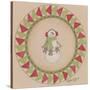 Snowman Circle-Debbie McMaster-Stretched Canvas