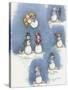 Snowman Collage-Debbie McMaster-Stretched Canvas