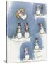 Snowman Collage-Debbie McMaster-Stretched Canvas