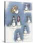 Snowman Collage-Debbie McMaster-Stretched Canvas