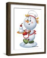 Snowman Cook-Olga And Alexey Drozdov-Framed Photographic Print