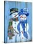 Snowman Couple-Marilyn Dunlap-Stretched Canvas