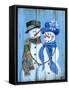 Snowman Couple-Marilyn Dunlap-Framed Stretched Canvas