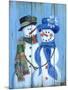 Snowman Couple-Marilyn Dunlap-Mounted Art Print