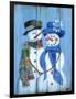 Snowman Couple-Marilyn Dunlap-Framed Art Print