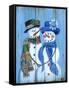 Snowman Couple-Marilyn Dunlap-Framed Stretched Canvas